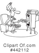 Watching Tv Clipart #442112 by toonaday