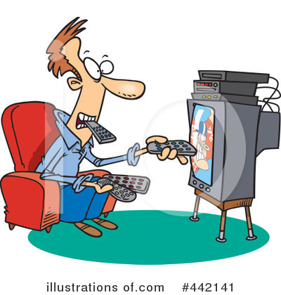 Television Clipart #442141 by toonaday