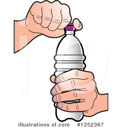 Royalty-Free (RF) Water Bottle Clipart Illustration by Lal Perera - Stock Sample #1252367
