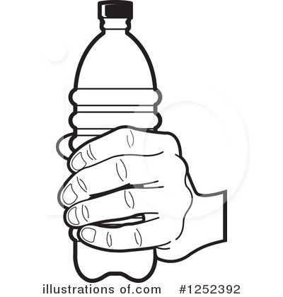 Royalty-Free (RF) Water Bottle Clipart Illustration by Lal Perera - Stock Sample #1252392