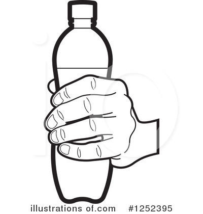 Royalty-Free (RF) Water Bottle Clipart Illustration by Lal Perera - Stock Sample #1252395