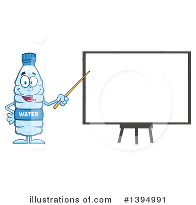 Royalty-Free (RF) Water Bottle Clipart Illustration by Hit Toon - Stock Sample #1394991