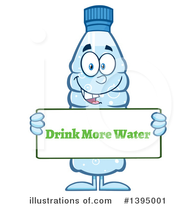 Royalty-Free (RF) Water Bottle Clipart Illustration by Hit Toon - Stock Sample #1395001