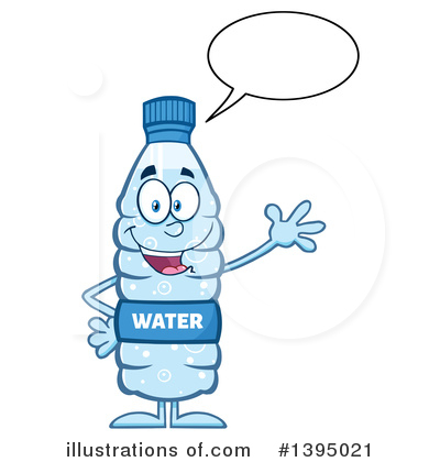 Royalty-Free (RF) Water Bottle Clipart Illustration by Hit Toon - Stock Sample #1395021