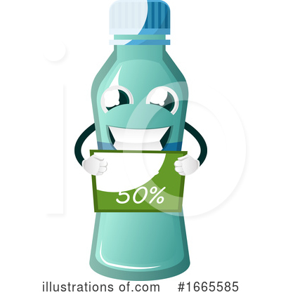 Royalty-Free (RF) Water Bottle Clipart Illustration by Morphart Creations - Stock Sample #1665585