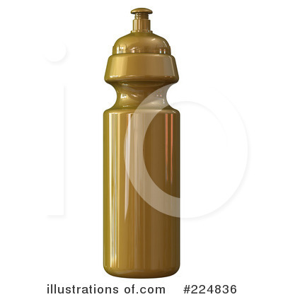 Royalty-Free (RF) Water Bottle Clipart Illustration by patrimonio - Stock Sample #224836