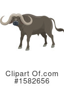 Water Buffalo Clipart #1582656 by Vector Tradition SM
