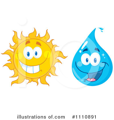 Royalty-Free (RF) Water Drop Clipart Illustration by Hit Toon - Stock Sample #1110891