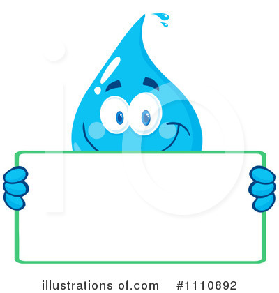 Royalty-Free (RF) Water Drop Clipart Illustration by Hit Toon - Stock Sample #1110892