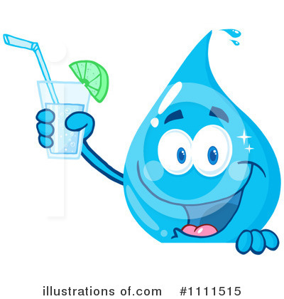 Royalty-Free (RF) Water Drop Clipart Illustration by Hit Toon - Stock Sample #1111515