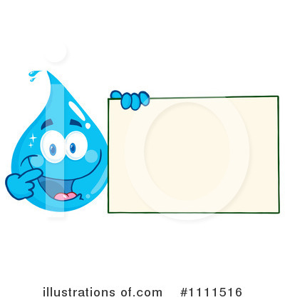 Royalty-Free (RF) Water Drop Clipart Illustration by Hit Toon - Stock Sample #1111516