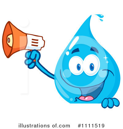 Royalty-Free (RF) Water Drop Clipart Illustration by Hit Toon - Stock Sample #1111519