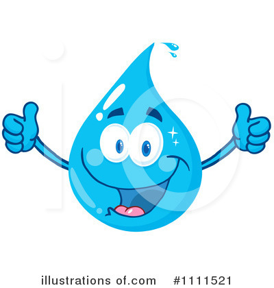 Royalty-Free (RF) Water Drop Clipart Illustration by Hit Toon - Stock Sample #1111521