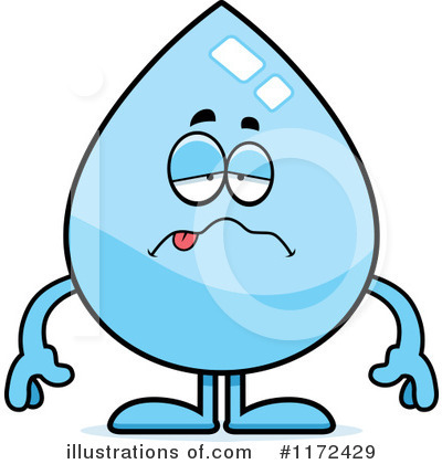 Royalty-Free (RF) Water Drop Clipart Illustration by Cory Thoman - Stock Sample #1172429