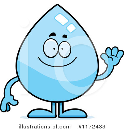 Royalty-Free (RF) Water Drop Clipart Illustration by Cory Thoman - Stock Sample #1172433
