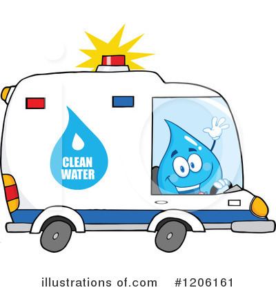 Royalty-Free (RF) Water Drop Clipart Illustration by Hit Toon - Stock Sample #1206161