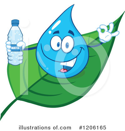 Royalty-Free (RF) Water Drop Clipart Illustration by Hit Toon - Stock Sample #1206165