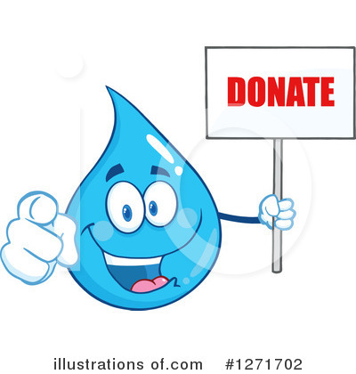 Royalty-Free (RF) Water Drop Clipart Illustration by Hit Toon - Stock Sample #1271702