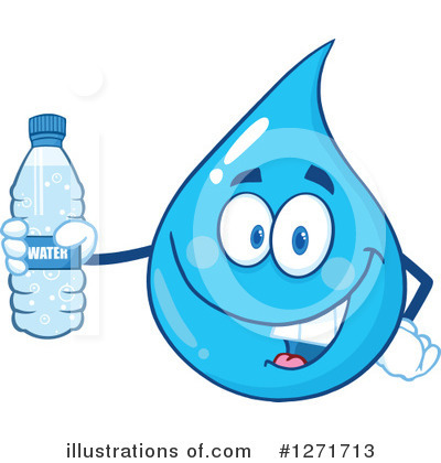 Royalty-Free (RF) Water Drop Clipart Illustration by Hit Toon - Stock Sample #1271713