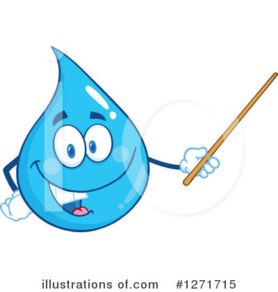 Royalty-Free (RF) Water Drop Clipart Illustration by Hit Toon - Stock Sample #1271715