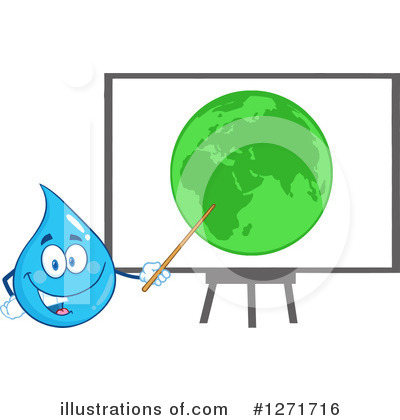 Royalty-Free (RF) Water Drop Clipart Illustration by Hit Toon - Stock Sample #1271716