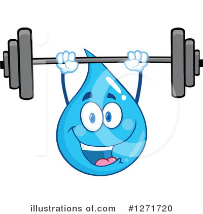 Royalty-Free (RF) Water Drop Clipart Illustration by Hit Toon - Stock Sample #1271720