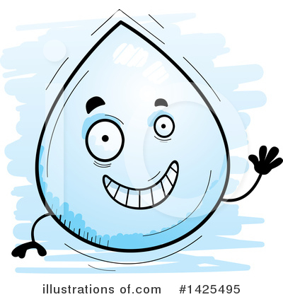 Royalty-Free (RF) Water Drop Clipart Illustration by Cory Thoman - Stock Sample #1425495