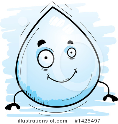 Royalty-Free (RF) Water Drop Clipart Illustration by Cory Thoman - Stock Sample #1425497