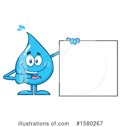 Royalty-Free (RF) Water Drop Clipart Illustration by Hit Toon - Stock Sample #1580267
