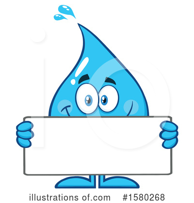 Royalty-Free (RF) Water Drop Clipart Illustration by Hit Toon - Stock Sample #1580268