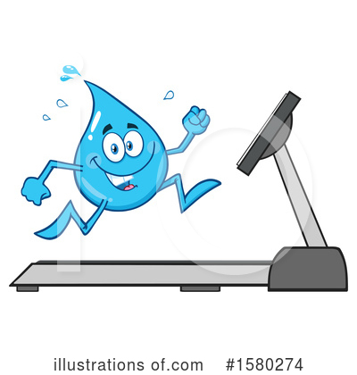 Royalty-Free (RF) Water Drop Clipart Illustration by Hit Toon - Stock Sample #1580274