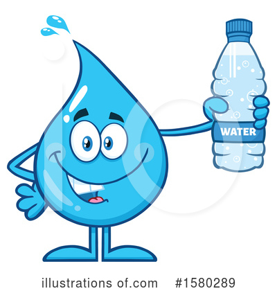 Royalty-Free (RF) Water Drop Clipart Illustration by Hit Toon - Stock Sample #1580289