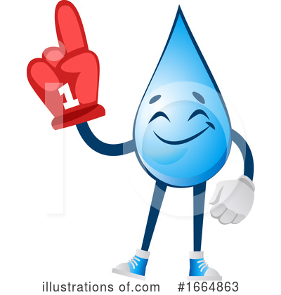 Royalty-Free (RF) Water Drop Clipart Illustration by Morphart Creations - Stock Sample #1664863