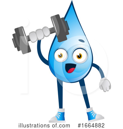 Royalty-Free (RF) Water Drop Clipart Illustration by Morphart Creations - Stock Sample #1664882