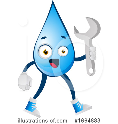 Royalty-Free (RF) Water Drop Clipart Illustration by Morphart Creations - Stock Sample #1664883