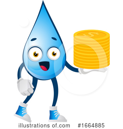 Royalty-Free (RF) Water Drop Clipart Illustration by Morphart Creations - Stock Sample #1664885