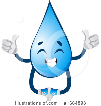 Royalty-Free (RF) Water Drop Clipart Illustration by Morphart Creations - Stock Sample #1664893
