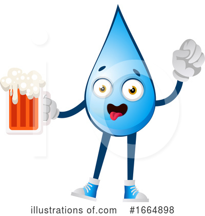 Royalty-Free (RF) Water Drop Clipart Illustration by Morphart Creations - Stock Sample #1664898