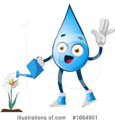 Royalty-Free (RF) Water Drop Clipart Illustration by Morphart Creations - Stock Sample #1664901