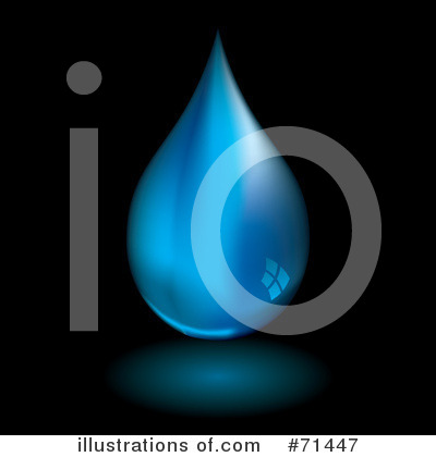 Royalty-Free (RF) Water Drop Clipart Illustration by michaeltravers - Stock Sample #71447