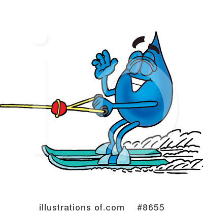 Royalty-Free (RF) Water Drop Clipart Illustration by Mascot Junction - Stock Sample #8655