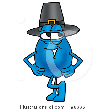 Royalty-Free (RF) Water Drop Clipart Illustration by Mascot Junction - Stock Sample #8665