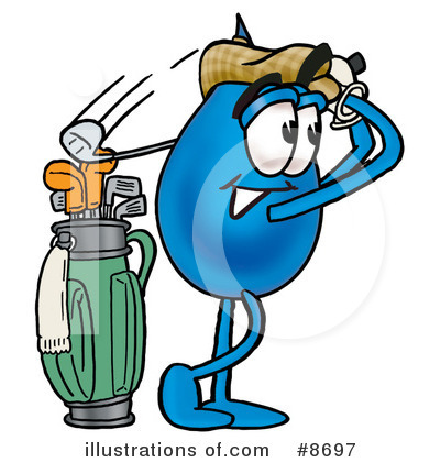 Royalty-Free (RF) Water Drop Clipart Illustration by Mascot Junction - Stock Sample #8697