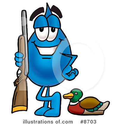 Royalty-Free (RF) Water Drop Clipart Illustration by Mascot Junction - Stock Sample #8703