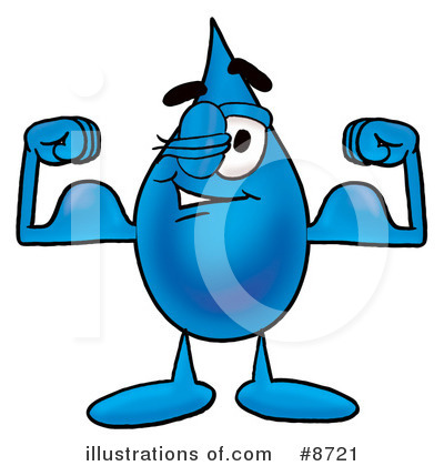 Water Drop Mascot Clipart #8721 by Mascot Junction