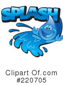 Water Droplet Character Clipart #220705 by Mascot Junction