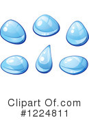 Water Droplets Clipart #1224811 by Vector Tradition SM