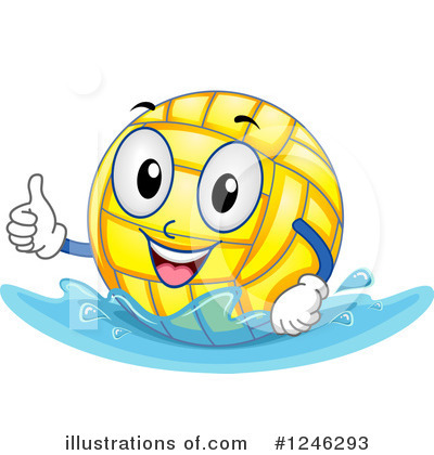 Royalty-Free (RF) Water Polo Clipart Illustration by BNP Design Studio - Stock Sample #1246293