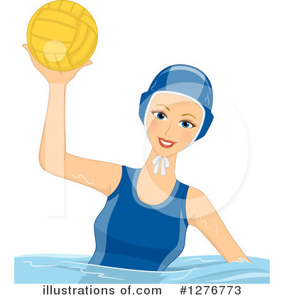 Royalty-Free (RF) Water Polo Clipart Illustration by BNP Design Studio - Stock Sample #1276773