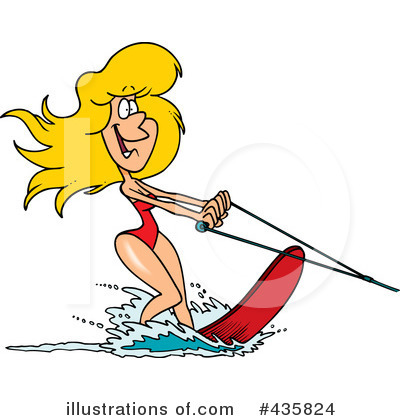 Waterskiing Clipart #435824 by toonaday